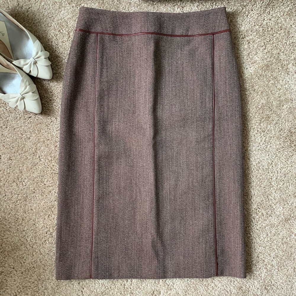 Vintage Calvin Klein Wool Nylon Rayon Pencil Skirt